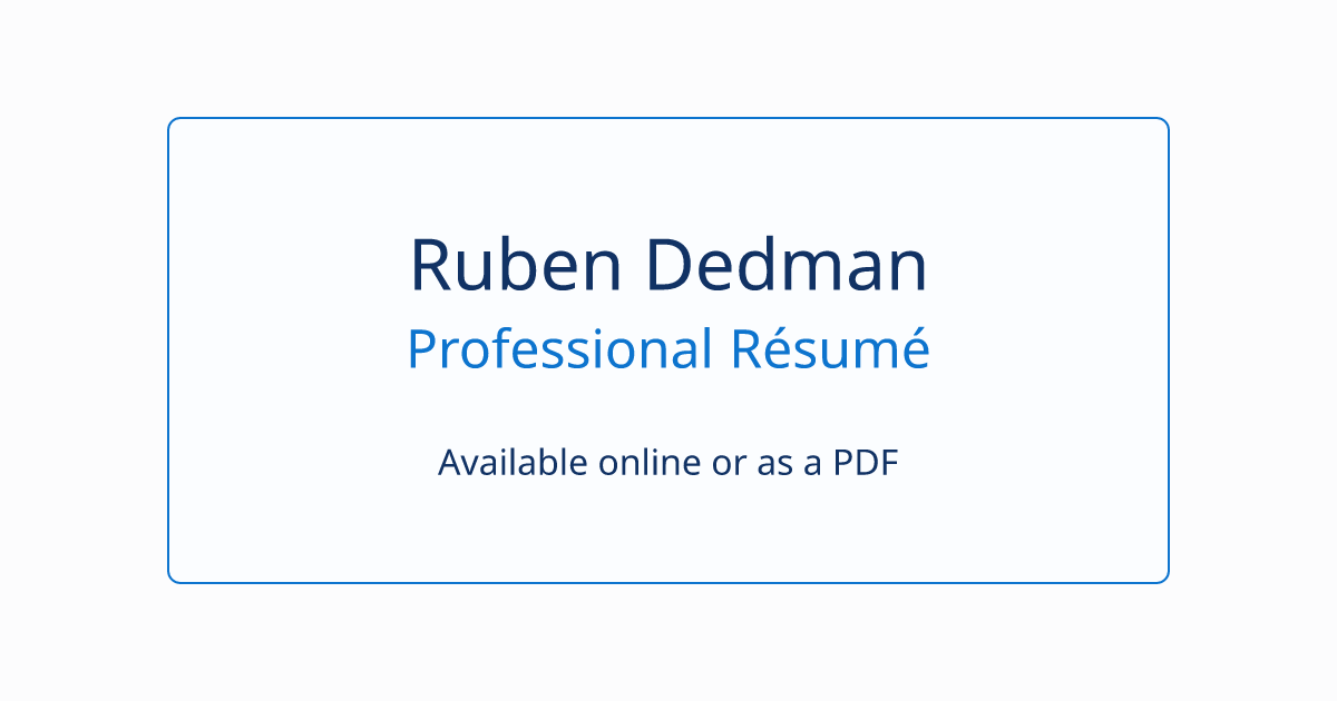 Ruben Dedman | AI Dreamer
